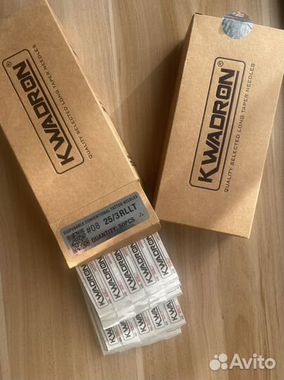 Иглы для тату kwadron 25/3rllt