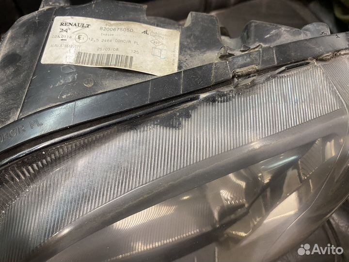 Фара renault logan 1