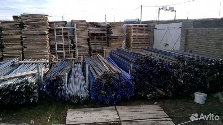 Леса строительные (дхв) 15х6 метра с 2 ярусами настилов