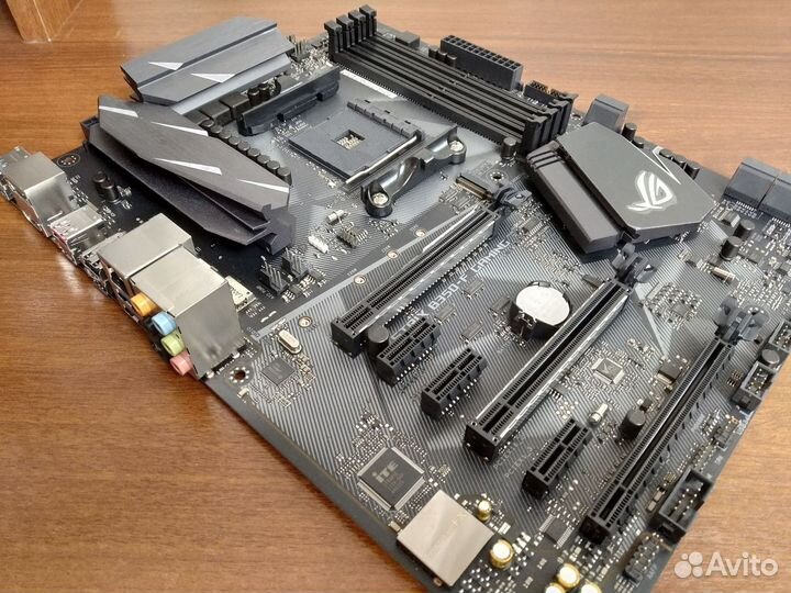 Материнская плата Asus rog strix b350f gaming