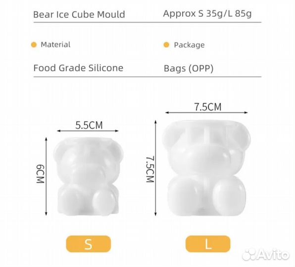 Силиконовая форма, молд для льда, шоколада, мыла