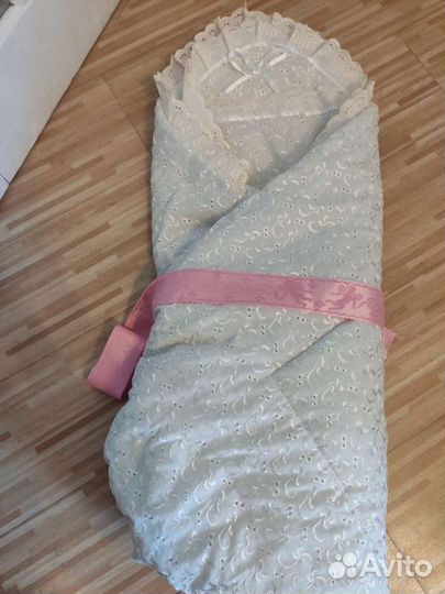 Конверт одеяло на выписку весна лето осень