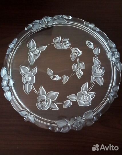 Тортница хрустальная новая, Германия, Walther glas