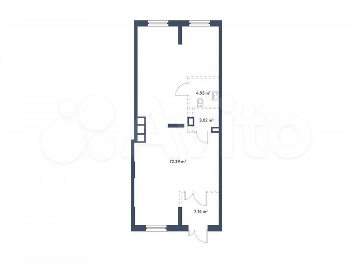 Продам помещение свободного назначения, 87.5 м²
