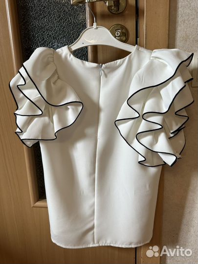 Блузка белая школьная