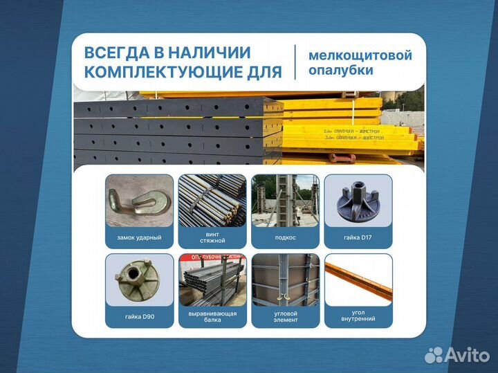 Опалубка стен алюминиевая / В наличии