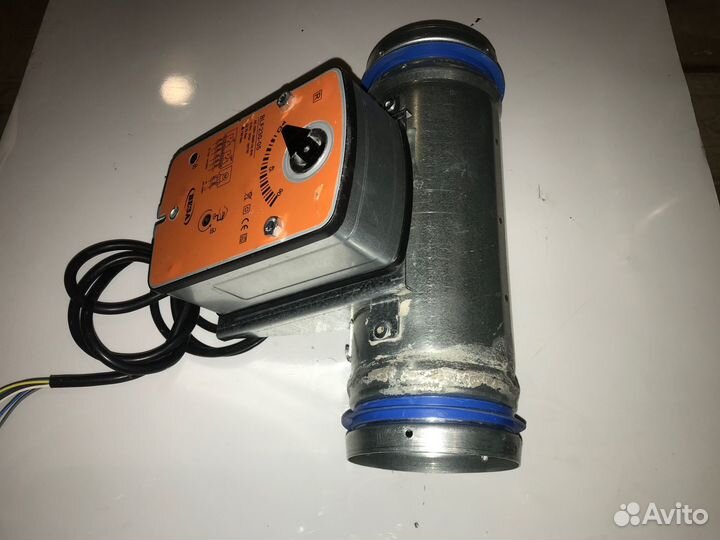 Вентиляционный клапан с электроприводом ф100 мм