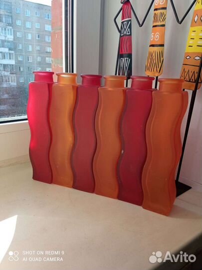 Вазы стекло Икея разные.21см