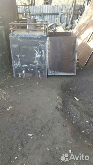 Печь для бани с баком