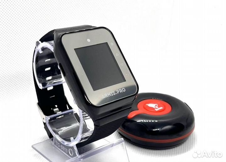 Кнопка вызова официанта персонала Классик и часы