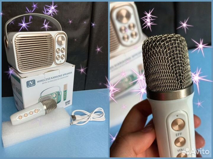 Переносная караоке колонка bluetooth