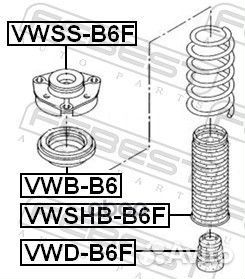 Пыльник амортизатора перед прав/лев vwshbb6F