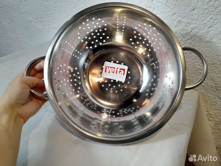 Дуршлаг силиконовый складной и из стали