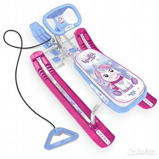 Детский снегокат Тимка спорт С единорогом