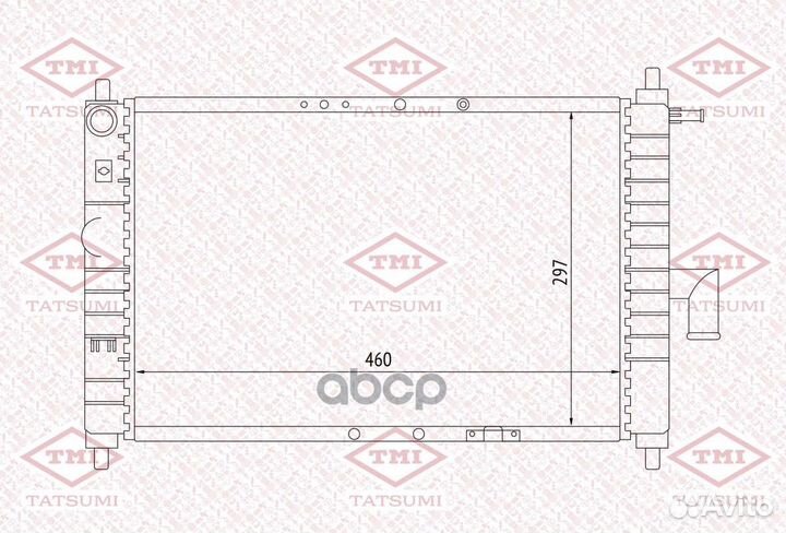 Радиатор системы охлаждения TGA1081 tatsumi