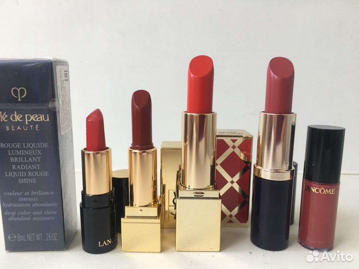 Lancome, Estee Lauder набор помад в косметичке
