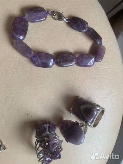 Колье из аметиста