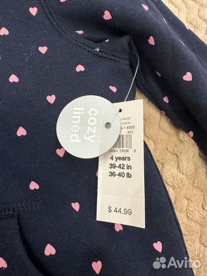 Зип худи GAP 99-106см утепленное