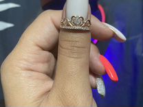 Кольцо золотое женское