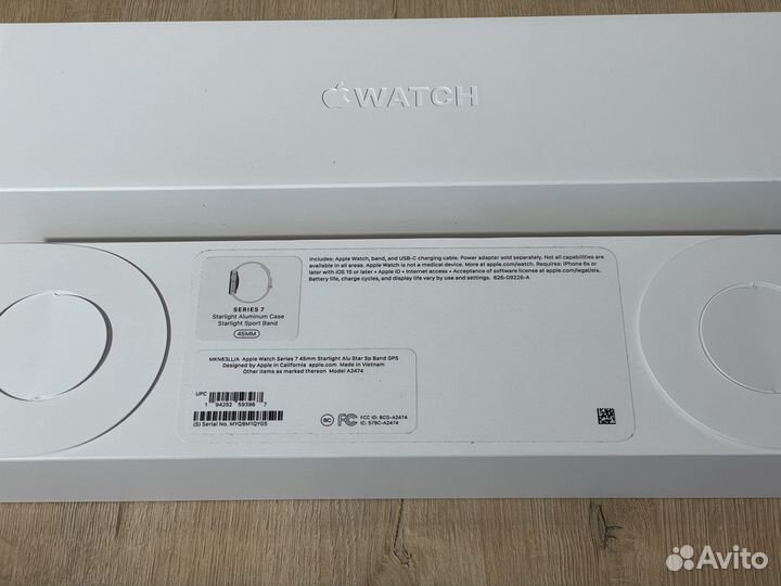 Apple Watch 7 45mm Starlight Новые Гарантия год