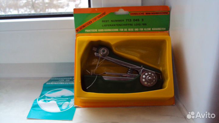 Швейная машинка ручная mini Германия.Иглы