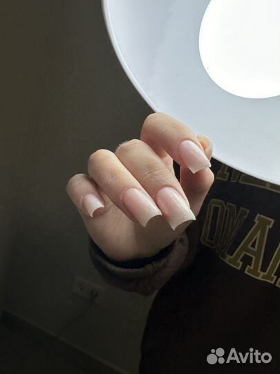 Маникюр гель лак наращивание