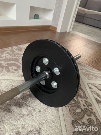 Гриф с блинами