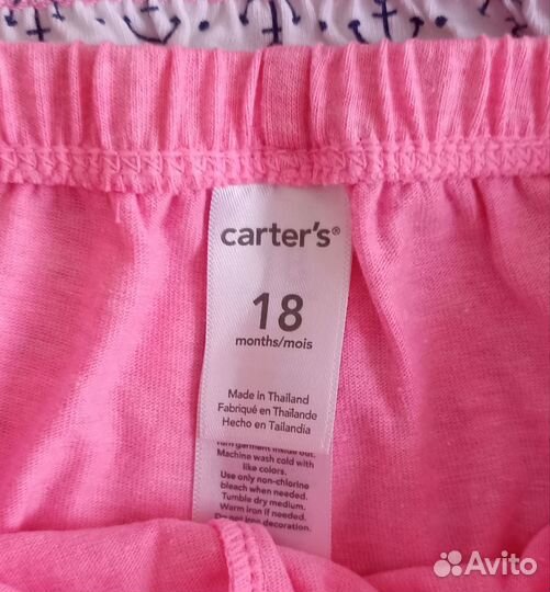 Летние вещи Carter's для девочки 18 месяцев
