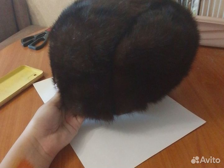 Мужская шапка формовка норковая