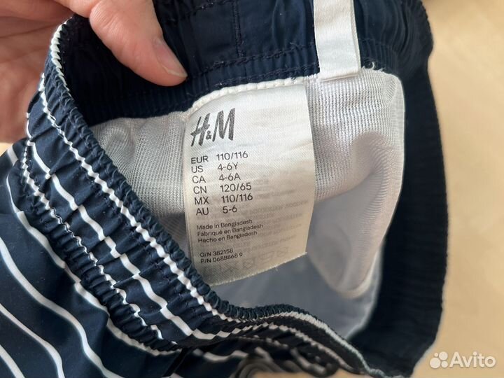 Шорты для плавания h&m детские 110-116