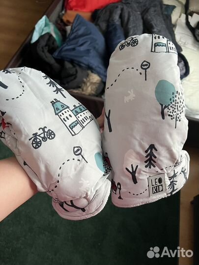 Муфта варежки на коляску leokid