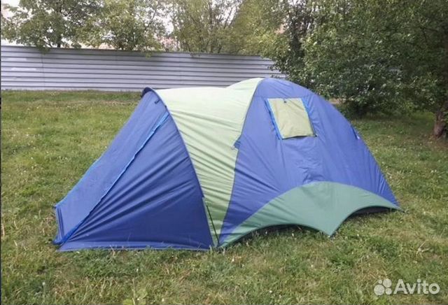 Палатка туристическая для трех чел.(110+210) x210
