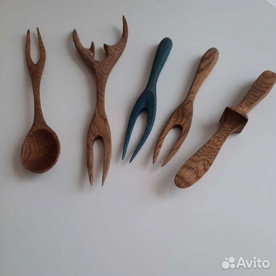 Приборы ручной работы из массива дуба
