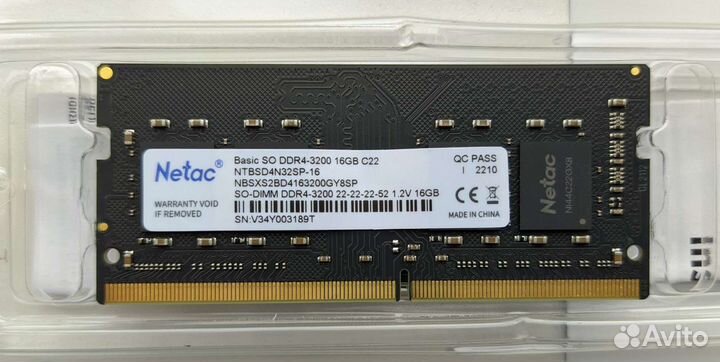 Память so-dimm ddr4 3200 8GB 16GB