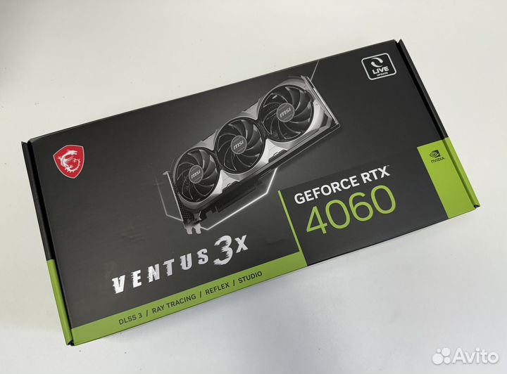Новая/ Видеокарта MSI GeForce RTX 4060 ventus 3X