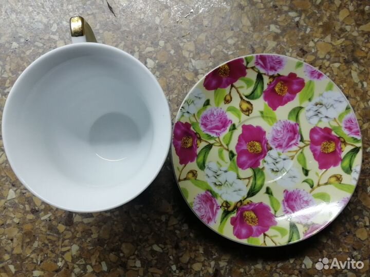 Кофейная и чайная пара фарфор