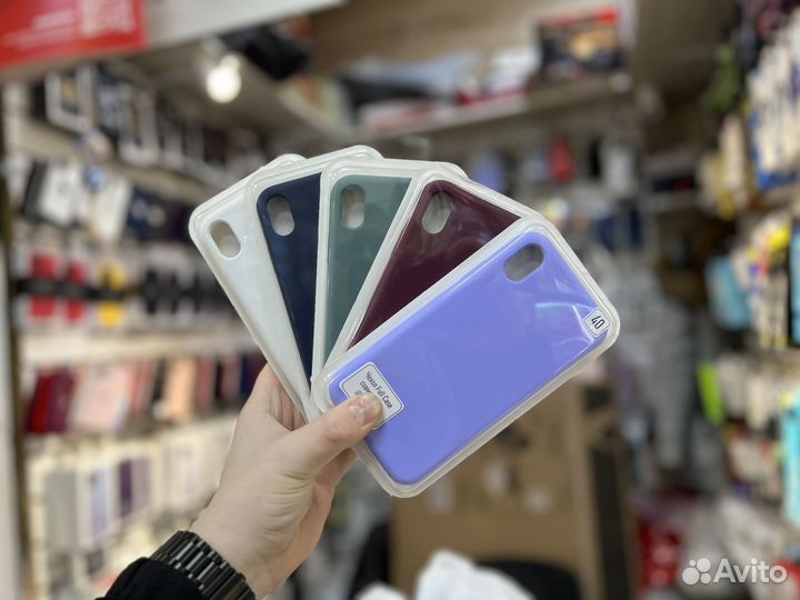 Чехлы silicone cover для iPhone XR