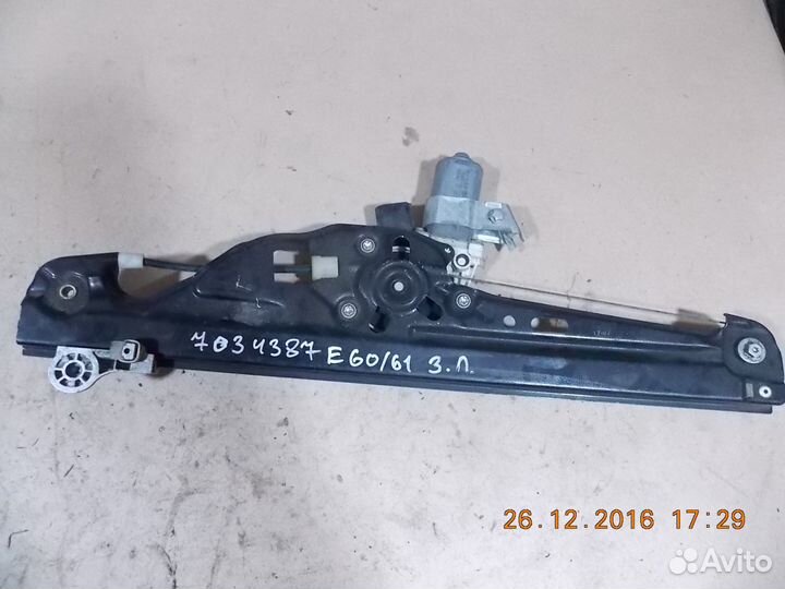 Бмв 5 е60 стеклоподьемник задний 7034387 L R