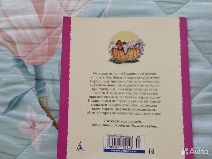 Книга про Медвежонка Паддингтона и мокрую историю