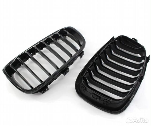 BMW F20 дорест решетки радиатора одинарные