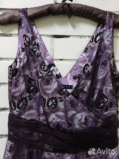 Платье коктейльное, р.42/44, шелк+сетка