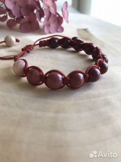 Браслет шамбала из натуральных камней