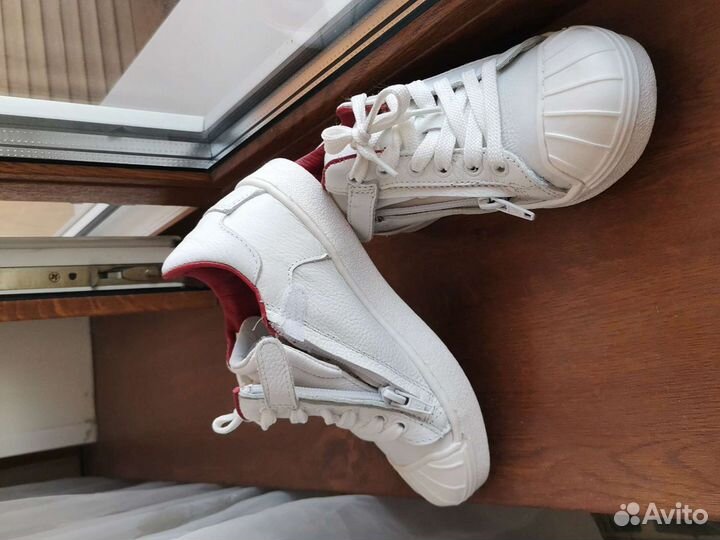 Кеды унисекс новые,кожа р.30