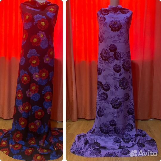 Ткань,штапель со стразами