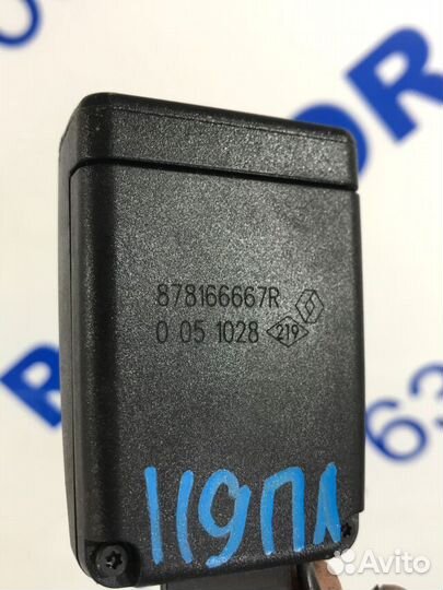 Замок ремня безопасности перед лев renault kaptur