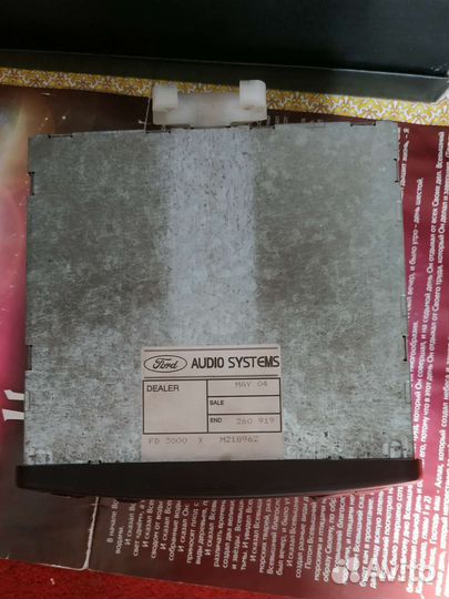 Музыкальный центр магнитола ford fiesta