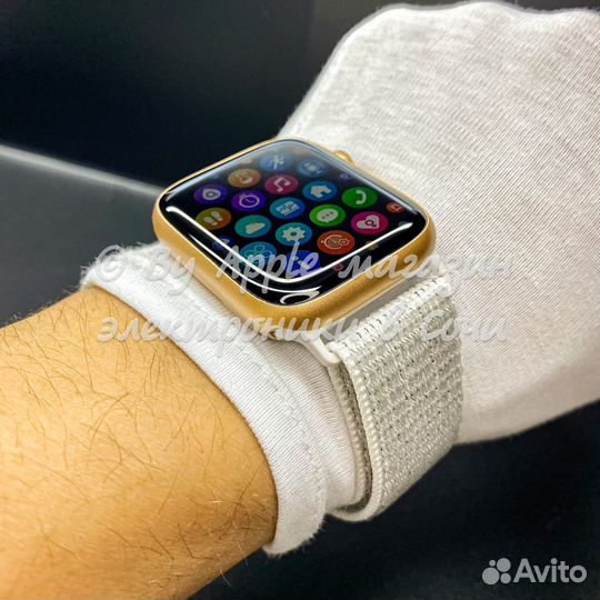 Apple Watch 9 45mm (ориг экран, gold нейлон)