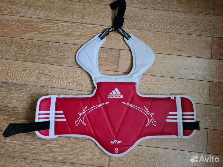 Защита корпуса 2-ух стороняя adidas и перчатки