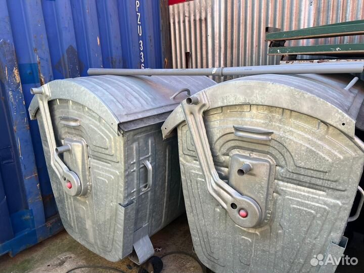 Евроконтейнер для мусора 1.1 м3 оцинкованный