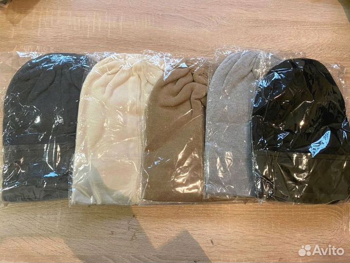 Шапка бини средней вязки Шапки Оптом